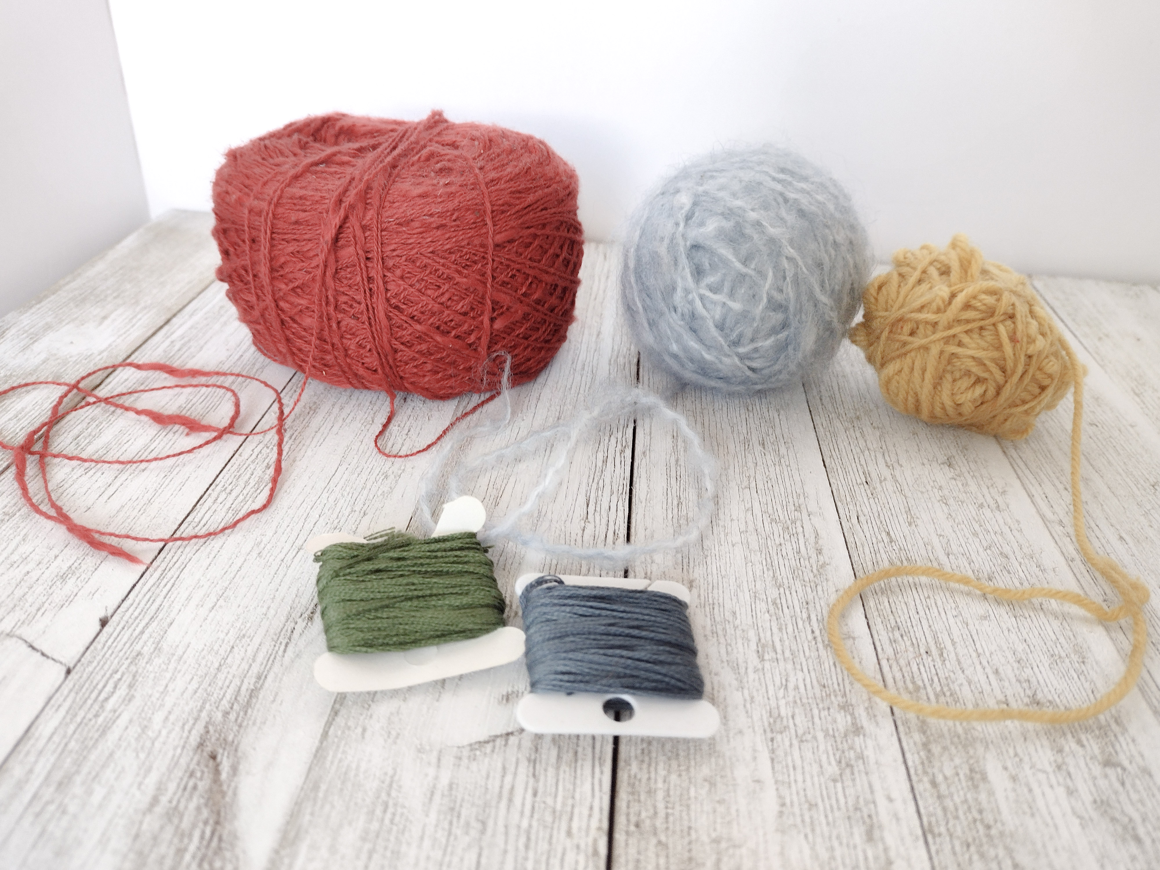 thin yarn, embroidery floss