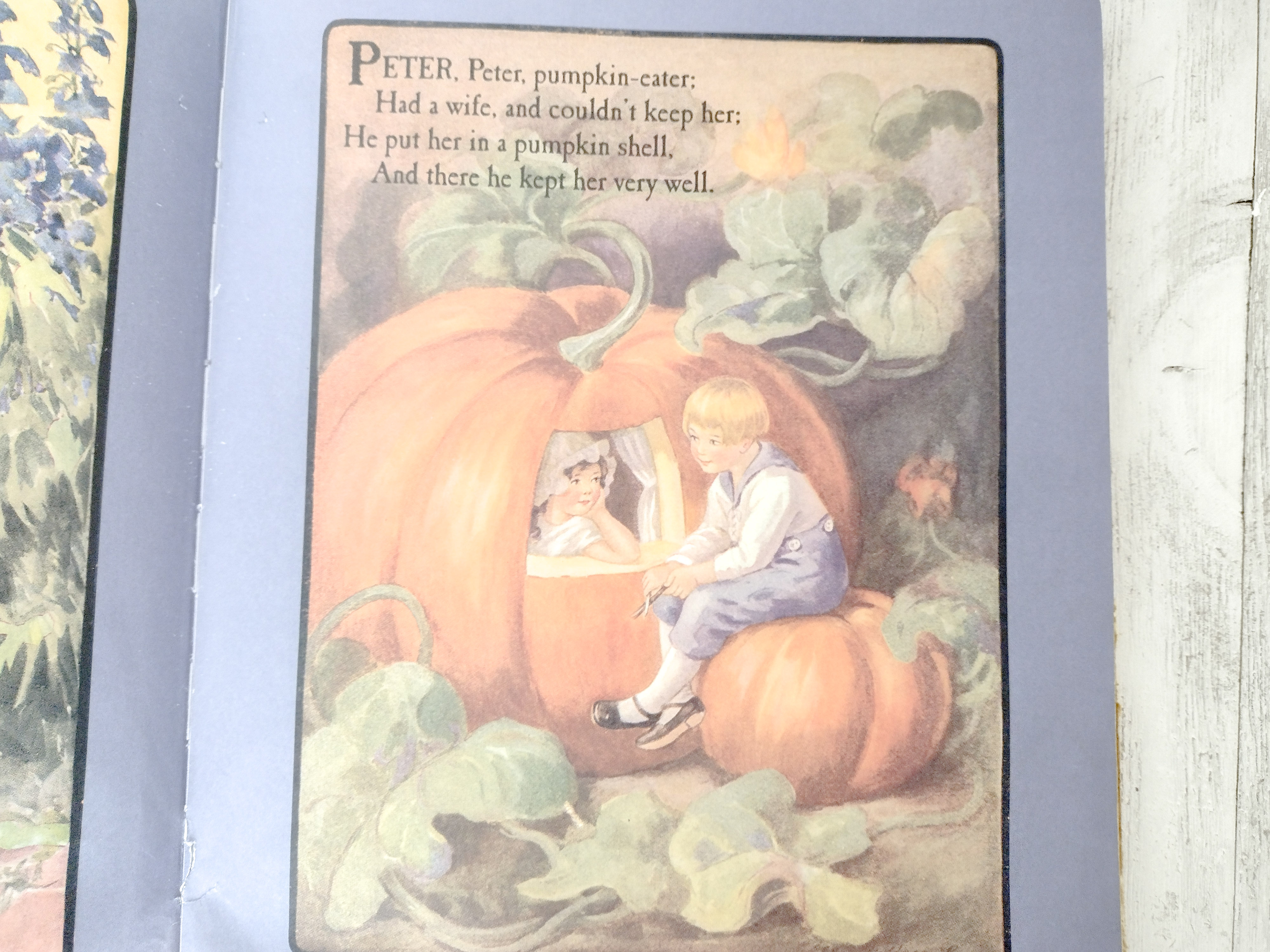 Peter Pumpkin Eater Mother goose nursery rhyme