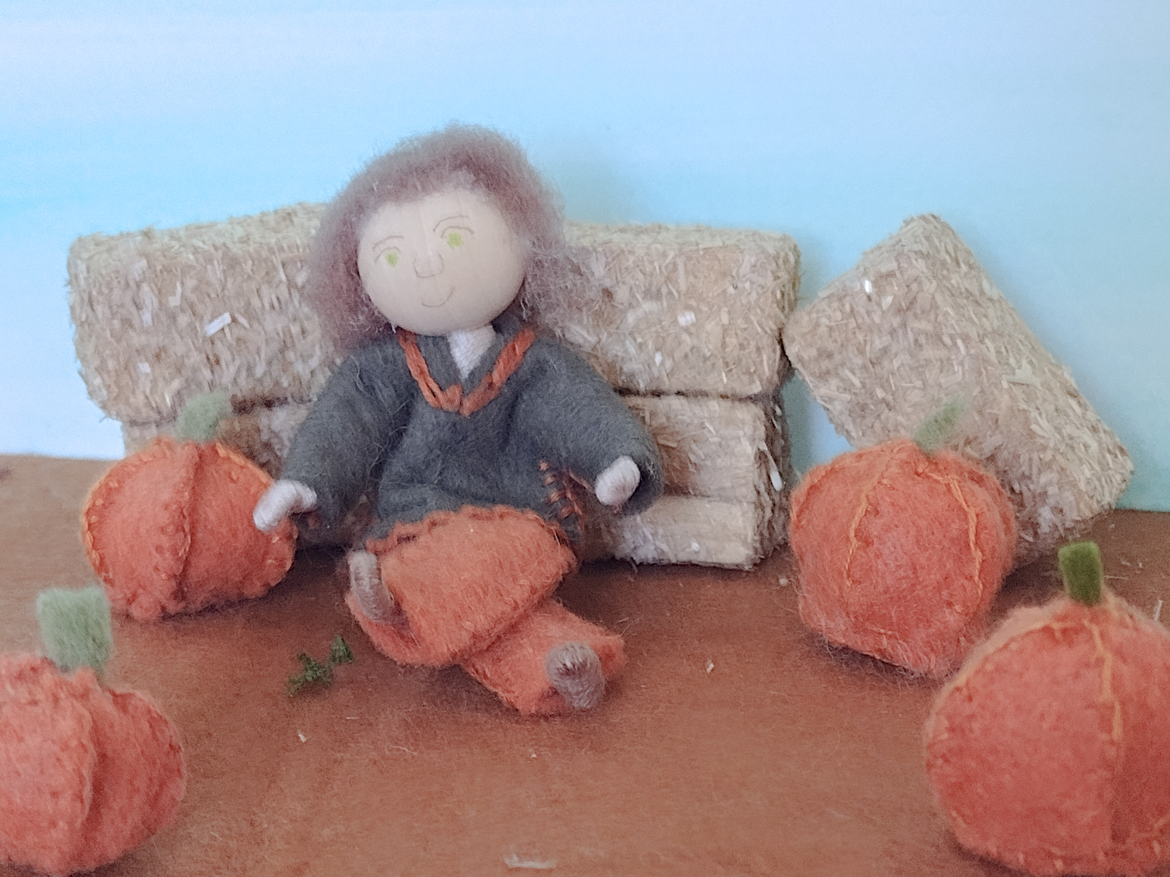 Peter Pumpkin Eater In his pumpkin patch children's story